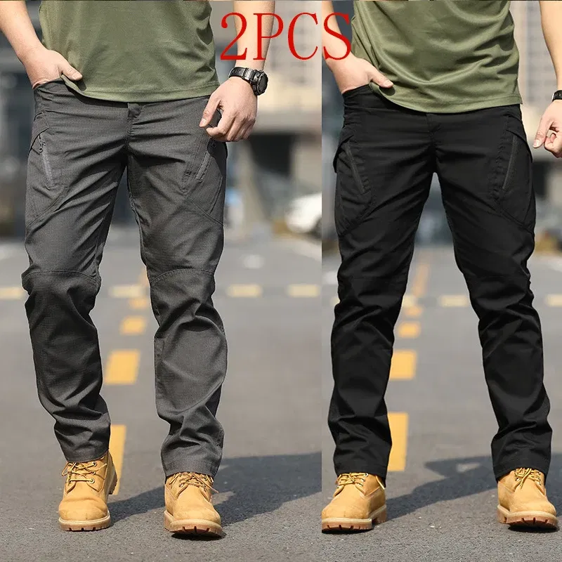 Color: green, Size: 5XL - Archon X9 Tactical Pants Slim Fit Waterproof Camouflage Training Pants Spring Autumn Breathable Waterproof Overalls Loose Wear