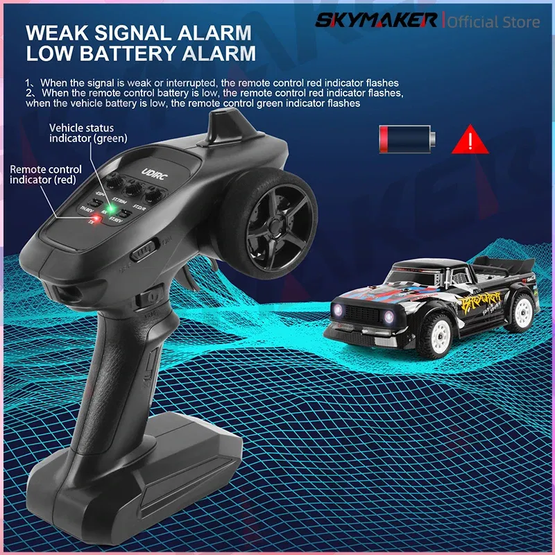 Color: Yellow - RC Racing Car 1/16 UD1604 UD1603 Ud1607 UD1608 RC Car High Speed 2.4G Brushless 4WD Drift Remote Control Drift Car Toys For Boys