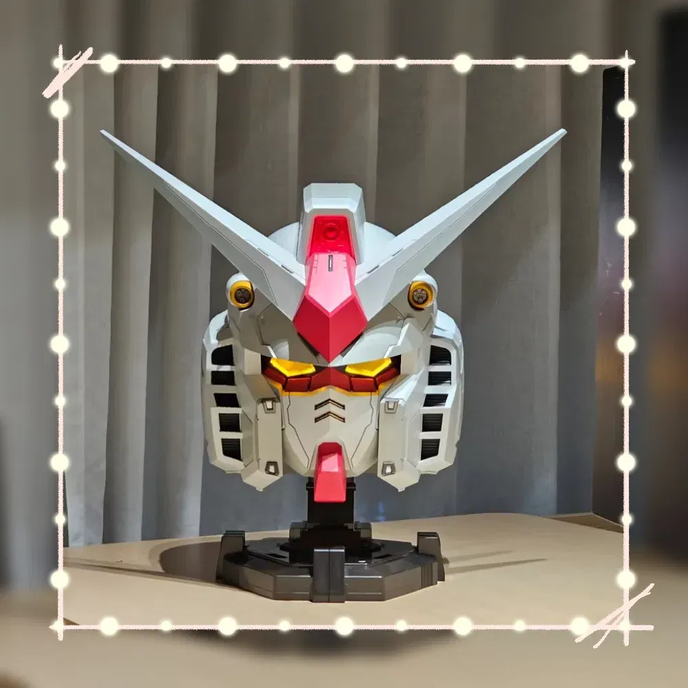 RX-78-2 Yuan Zu Ganso Luminous Mobile Suit Helmet Cosplay Costume Accessory Comic Exhibition Model Figure Decor Collectible Gift