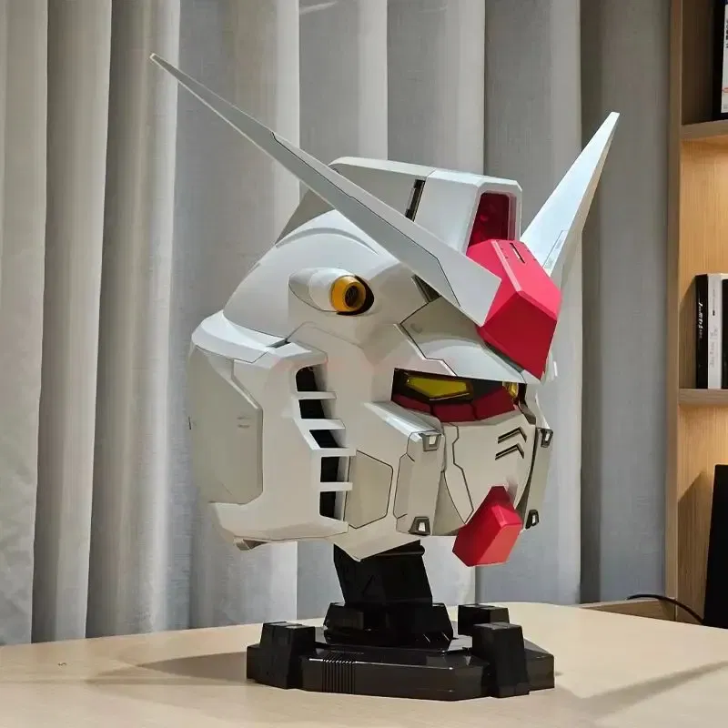 RX-78-2 Yuan Zu Ganso Luminous Mobile Suit Helmet Cosplay Costume Accessory Comic Exhibition Model Figure Decor Collectible Gift