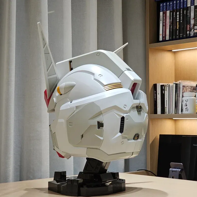 RX-78-2 Yuan Zu Ganso Luminous Mobile Suit Helmet Cosplay Costume Accessory Comic Exhibition Model Figure Decor Collectible Gift