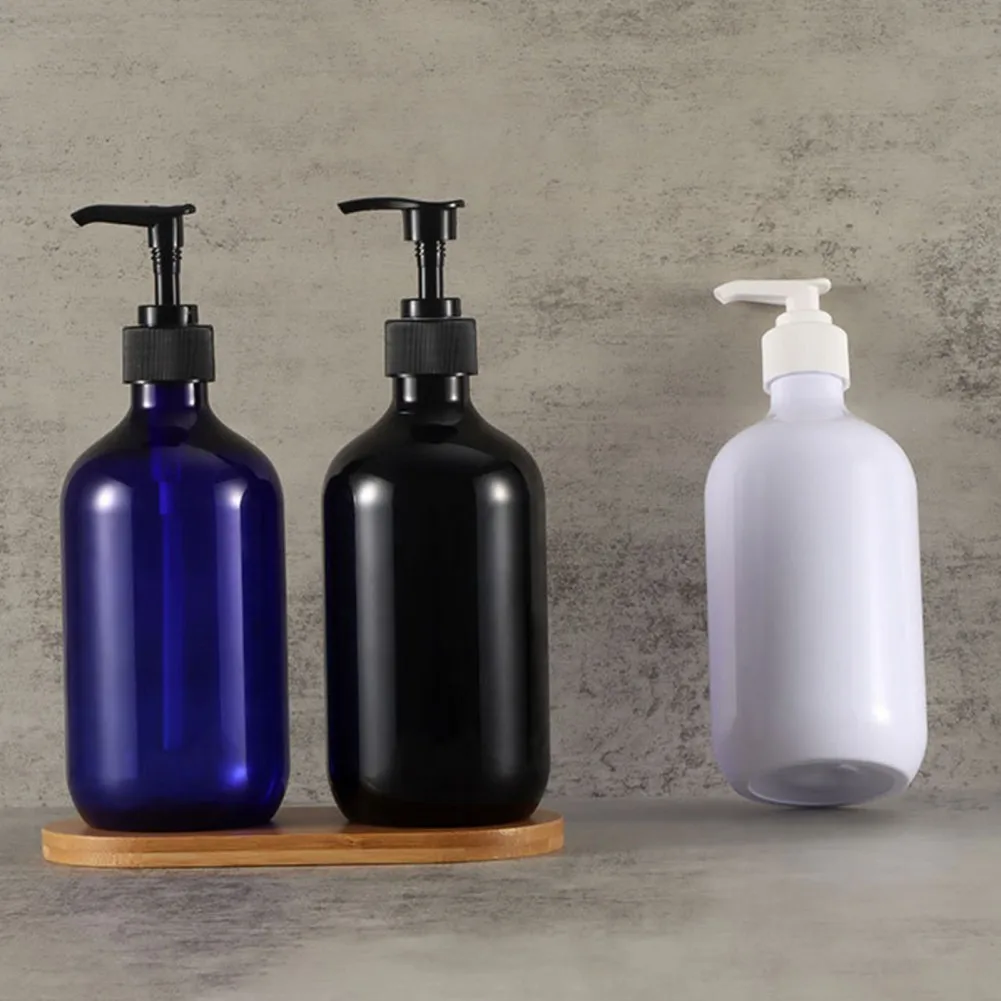 Color: DARK GRAY, Ships From: CHINA - 500ml Portable Soap Dispensers Lotion Shampoo Shower Gel Holder Soap Dispenser Empty Bath Pump Bottle Bathroom Storage Bottle