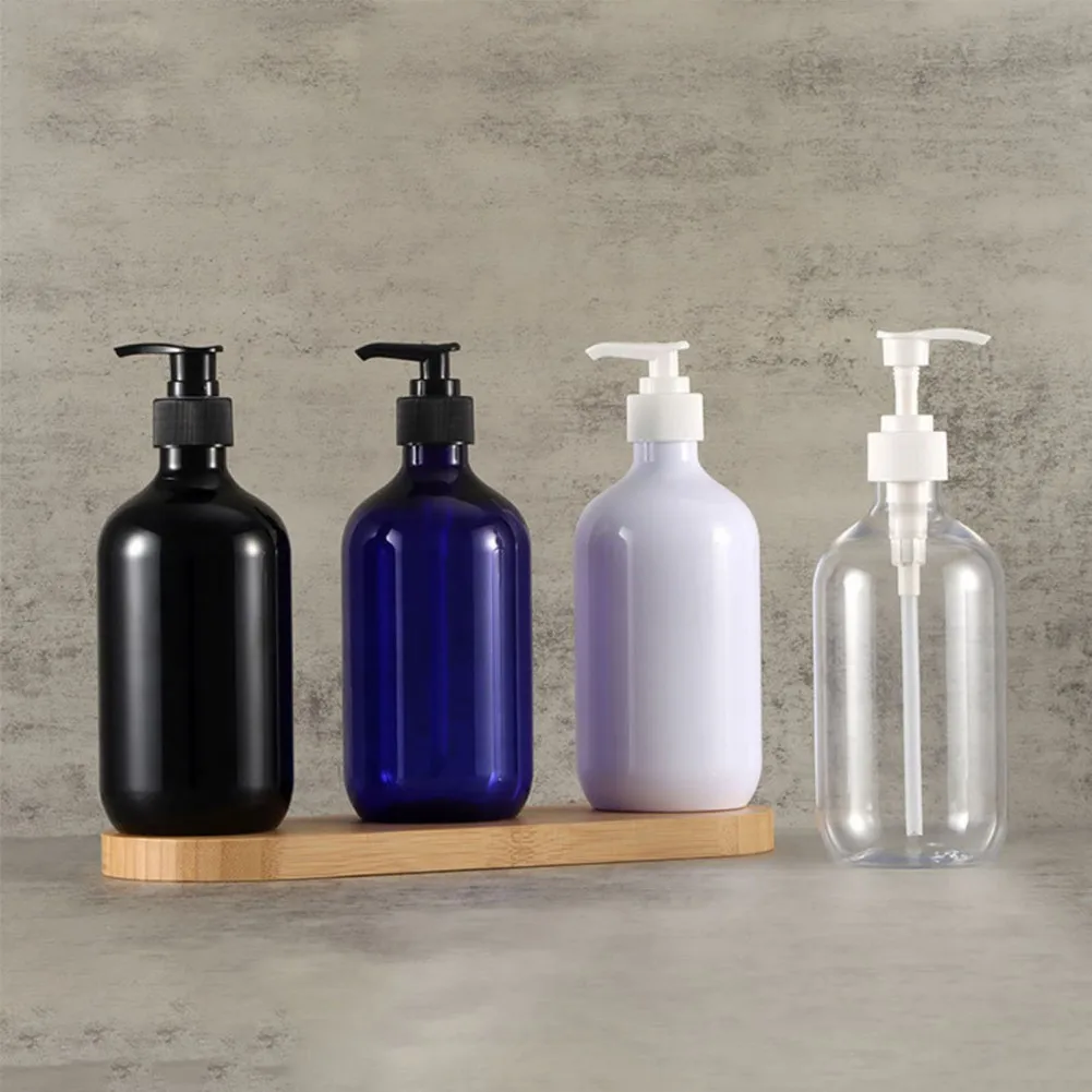 Color: DARK GRAY, Ships From: CHINA - 500ml Portable Soap Dispensers Lotion Shampoo Shower Gel Holder Soap Dispenser Empty Bath Pump Bottle Bathroom Storage Bottle