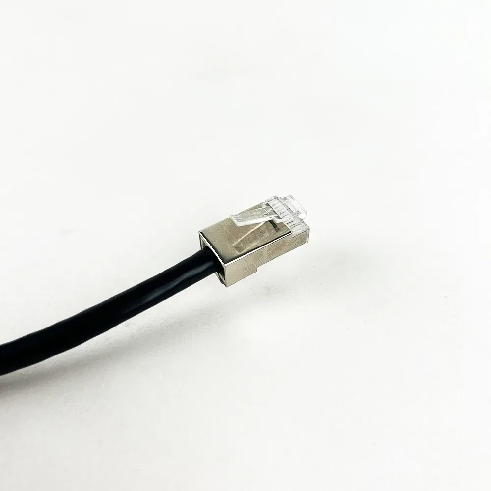 Ethernet Extension Shielded Cable Outdoor&Indoor LAN Network STP/SFTP Cable with Zinc Alloy RJ45 Plug