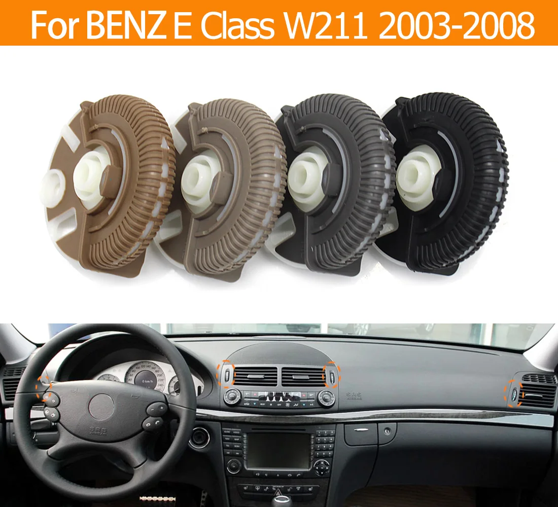 Color Name: Gold - Front Air Conditioner Control Roller Ac Vent Base Rolling Wheel For Mercedes Benz E Class W211 2003-2008 E200 E230 E260 E280