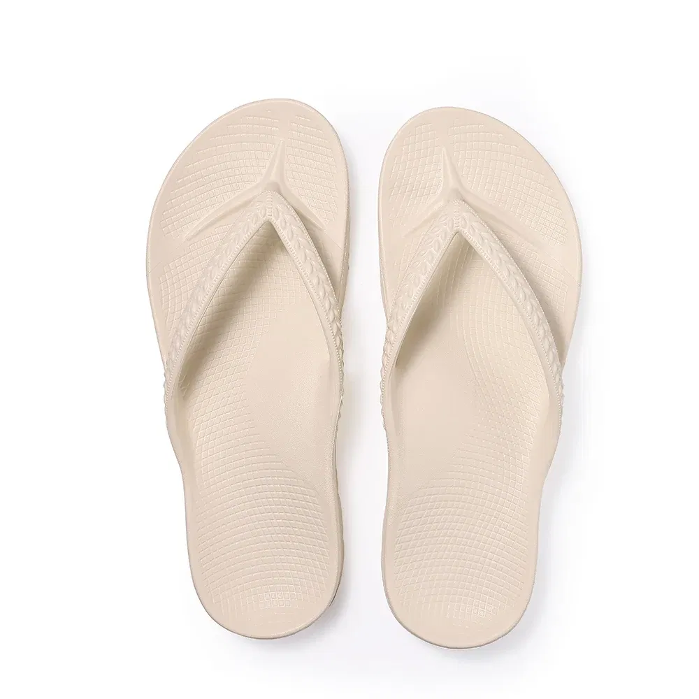 Color: Ivory, Shoe Size: 39, Ships From: CHINA - Shevalues Summer New Orthopedic Flip Flops For Women Men Fashion Beach Slippers With Arch Support Comfort House Thong Sandals