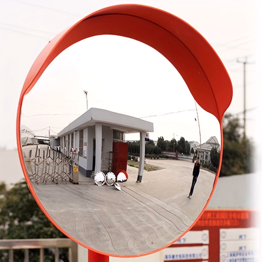 600mm Convex Mirror for Blind Spots – 130° Wide Angle Traffic Safety Mirror with Heavy Duty Bracket