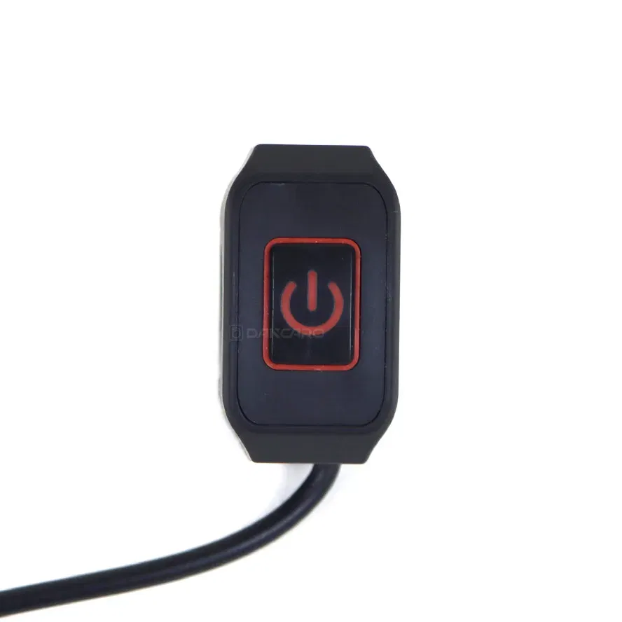 Color: Ivory - Motorcycle Handlebar Switch with LED Light 7/8'' 22mm Momentry Buttton for Electric Star Kill Waterproof Control Switch Button
