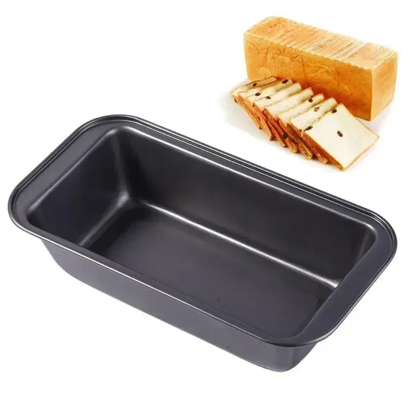 Color: light green - 1pc Loaf Pan Rectangle Toast Bread Mold Cake Mold Carbon Steel Loaf Pastry Baking Bakeware DIY Non Stick Pan Baking Tools Mold