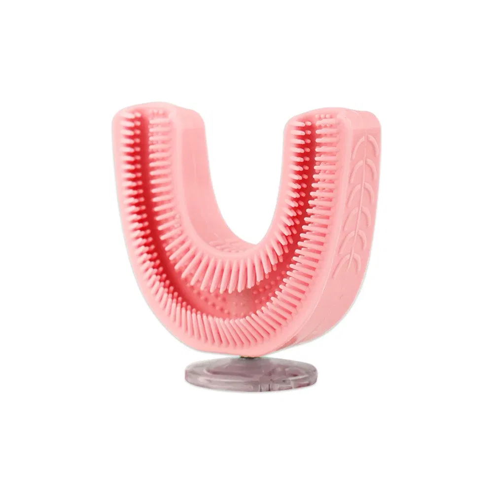 Color: Silver, Ships From: CN - Sonic Electric Toothbrush Kids U-shaped Smart 360 Degrees Ultrasonic Tooth Brush Teeth Whitening For Children IPX7 Waterproof