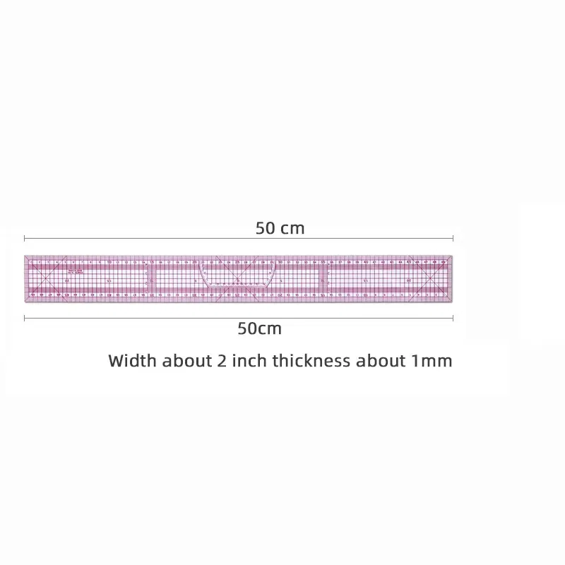 Color: Dark Khaki - Empire sewing ruler and French curve, used for pattern making drafting, transparent plastic fashion designer ruler pieces assemb