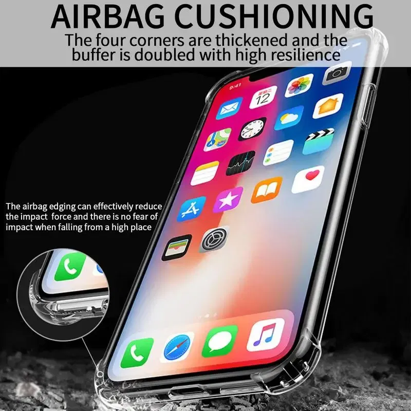 Color: Red, Ships From: CN - 1PC Soft TPU Phone Case For IPhone14 14 Pro 14 Max Transparent Shockproof Cover For IPhone14 Pro Max Transparent Cover Case