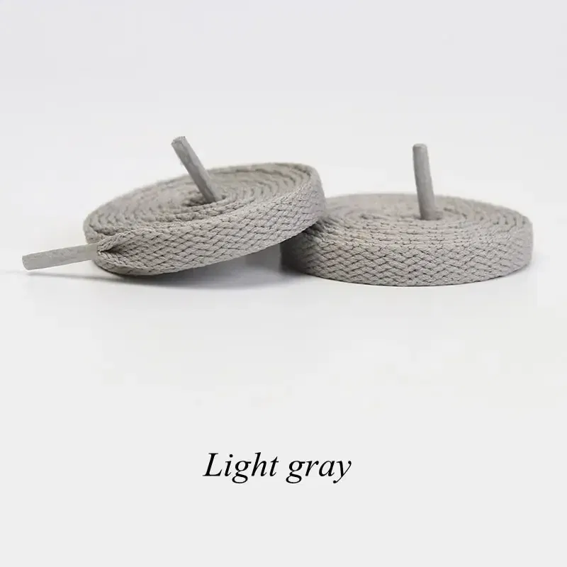 Color: GRAY, Ships From: CHINA, Length: 140cm - 1pair Classic Shoe Laces Flat Shoelaces Fit Fashion Solid Sports Shoelace Casual Unisex Shoe Strings Shoe Accessories