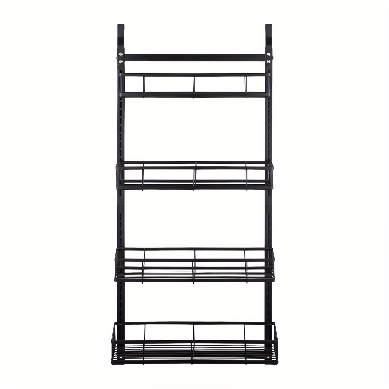 4-Tier Over Door Hanging Adjustable Rack – Bathroom Shower Caddy, Kitchen Organizer, and Storage Basket Holder