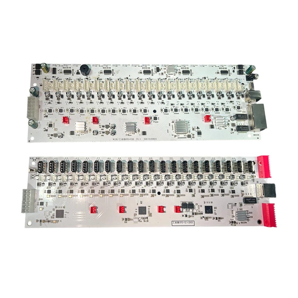 Color: green - Mobile Phone Group Control Equipment Motherboard Ethernet OTG USB Connection Independent Switch Smartphone USB Farm Mainboard