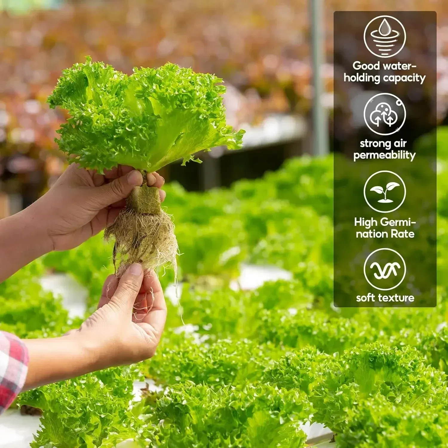 Color: Yellow - Stonewool Hydroponic Grow Media Cubes Plant Cube Soilless Substrate Seeded Planting Spong Plug Seedling Block Garden Tools