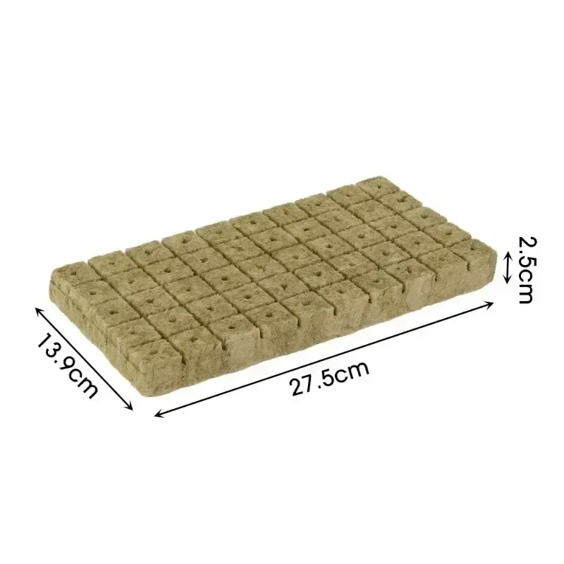 Color: Yellow - Stonewool Hydroponic Grow Media Cubes Plant Cube Soilless Substrate Seeded Planting Spong Plug Seedling Block Garden Tools
