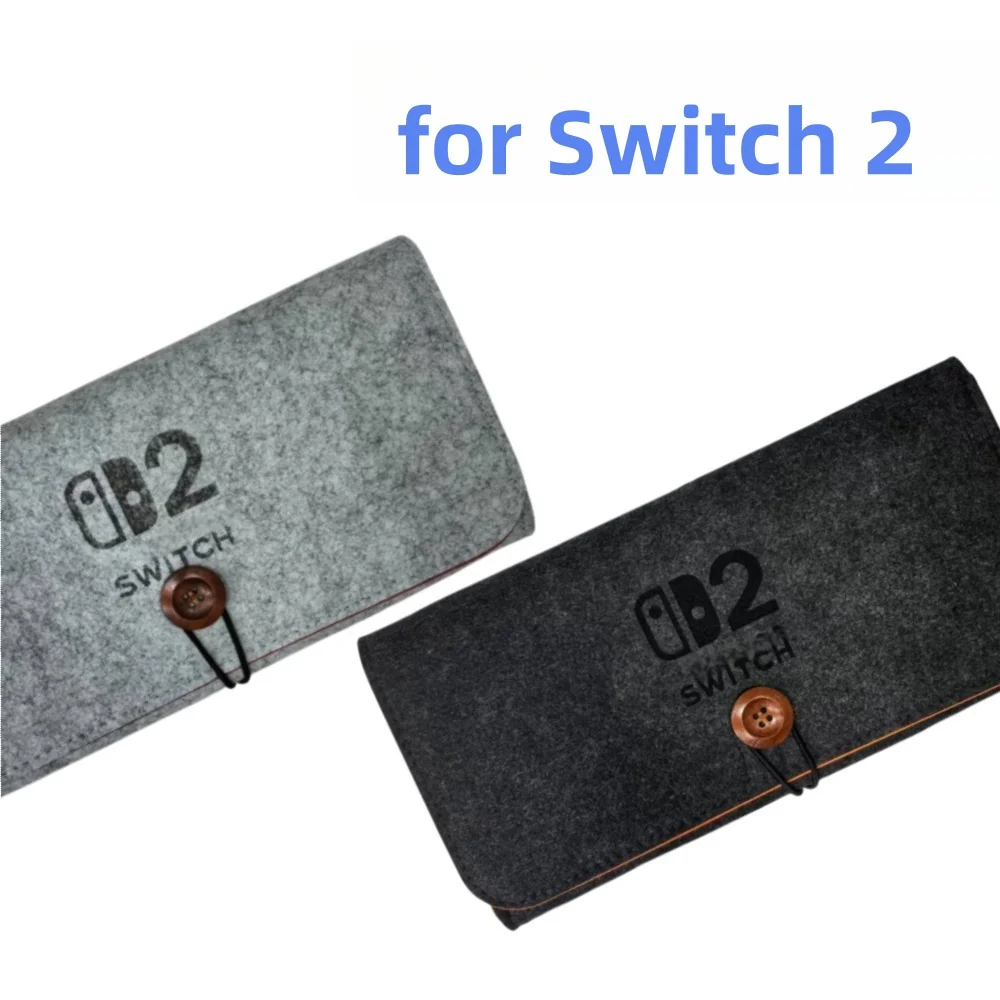 Color: Grape - Ultra Slim Felt Pouch Carrying Case Compatible with Nintendo Nintendo 2 Portable Game Accessories Storage Bag