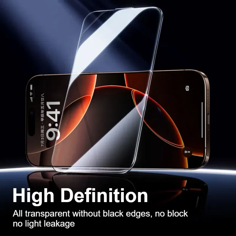 Material: High Definition, Compatibility by Model: iPhone 15 Pro Max - SmartDevil 1/2PCS Dust-Free Cabin Tempered Glass Film for iPhone 16 Pro Max 15 14 13 Clear Screen Protector Borderless