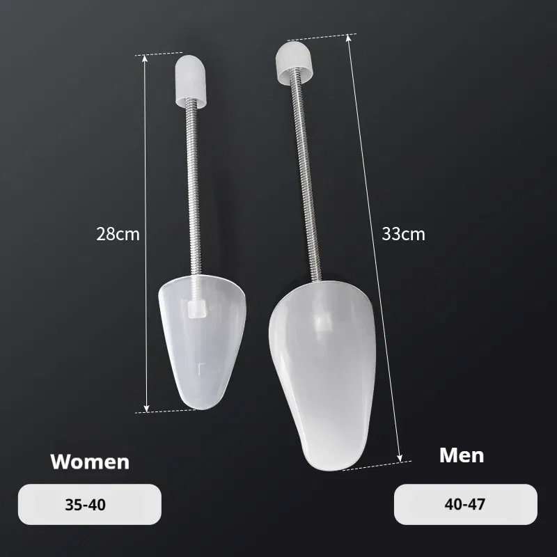 Color: black - 1Pair Spring Shoe Trees Anti Deformation Inner Support Shoes Stretcher Shaping Anti Wrinkle Shoe Lasts Men Women Shoes Tree