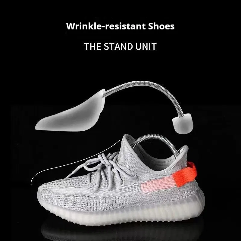 Color: black - 1Pair Spring Shoe Trees Anti Deformation Inner Support Shoes Stretcher Shaping Anti Wrinkle Shoe Lasts Men Women Shoes Tree