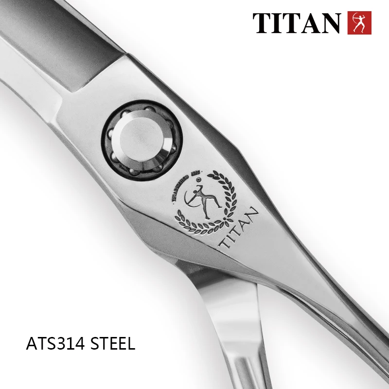Color: Red - TITAN Professional hair scissors set   hairdressing salon cutting tools barber shears 6.0inch