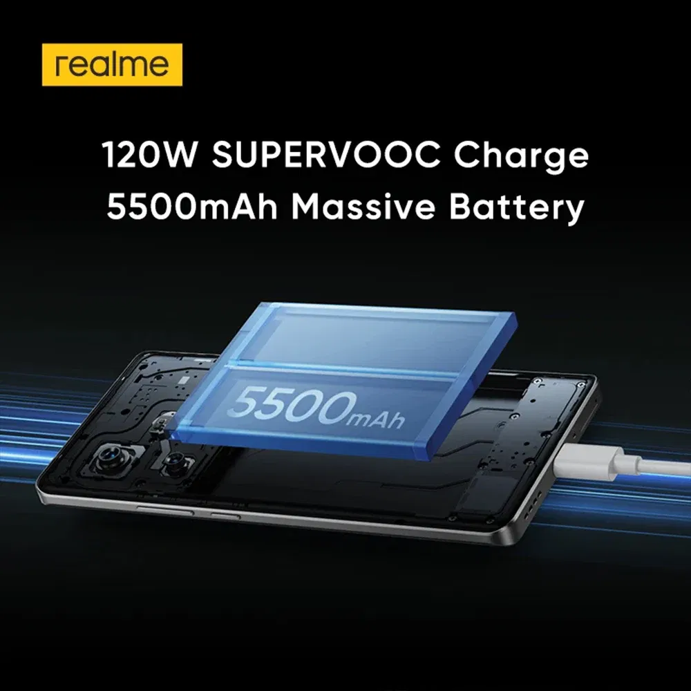 To Global Version realme GT6 5G Smartphone Snapdragon 8s Gen 3 Processor 5500mAh 120W Battery 6.78 120Hz 6000nit Display NFC GT