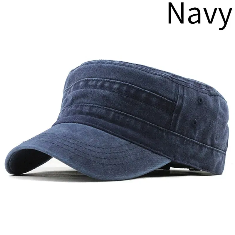 Color: Black - Delysia King Classic men's flat hat casual cap summer sun hat