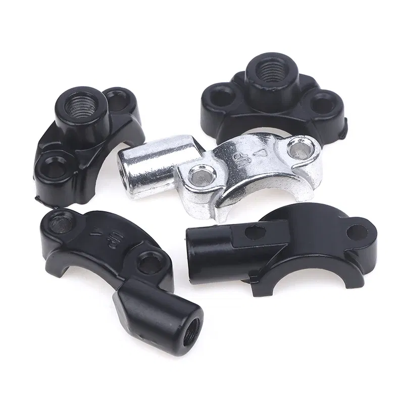 Color: army green - New 22mm Handlebar 10mm ThreadMotorcycle Master Cylinder Brake Lever Mirror Mount Clamp Rear View Mirror Holder Adapter