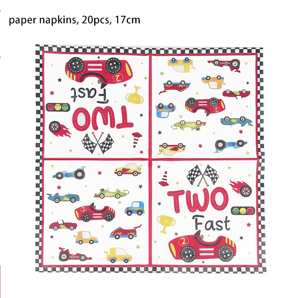 Color: DARK GRAY, Capacity: 480ml - Racing Car Disposable Tableware PLates Cups Napkin Tablecloth Two Fast Birthday Party Decorations