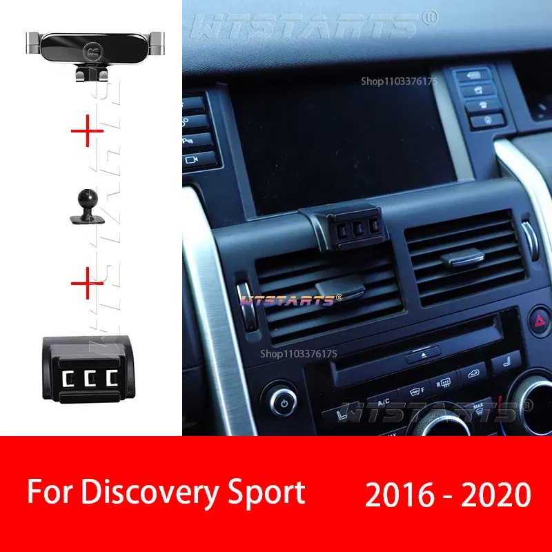 Color Name: Blue - For Land Rover Discovery Sport 2016-2023 Adjustable Car Phone Holder Mobile Mount Gravity GPS Rotatable Navigation  Bracket