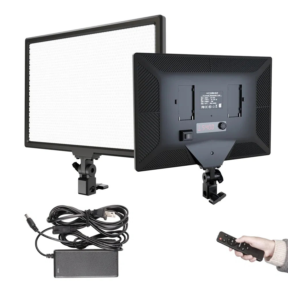 SH 14inch Photography LED Panel Video Light Selfie Dimmable Lighting Photo Studio Live Stream Fill Lamp Three Color With Tripod