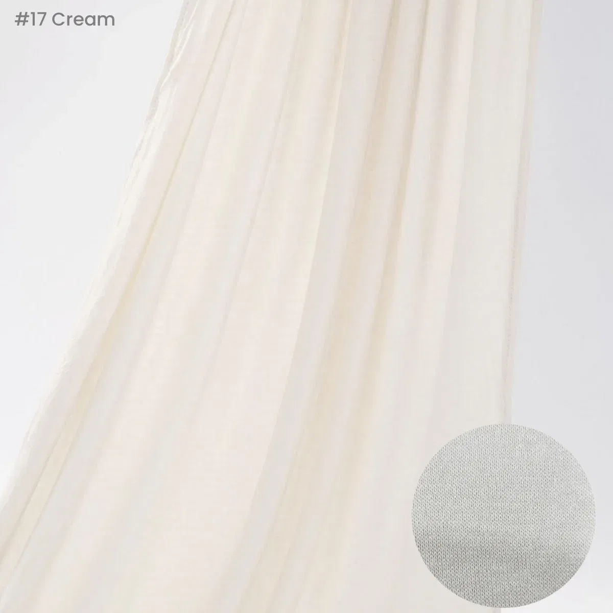 Color: Ivory - Premium Instant Jersey Hijab Scarf Solid Muslim Long Scarves Turban Shawl Elastic Cotton Arab Headscarf Head Wraps Saudi Hijabs