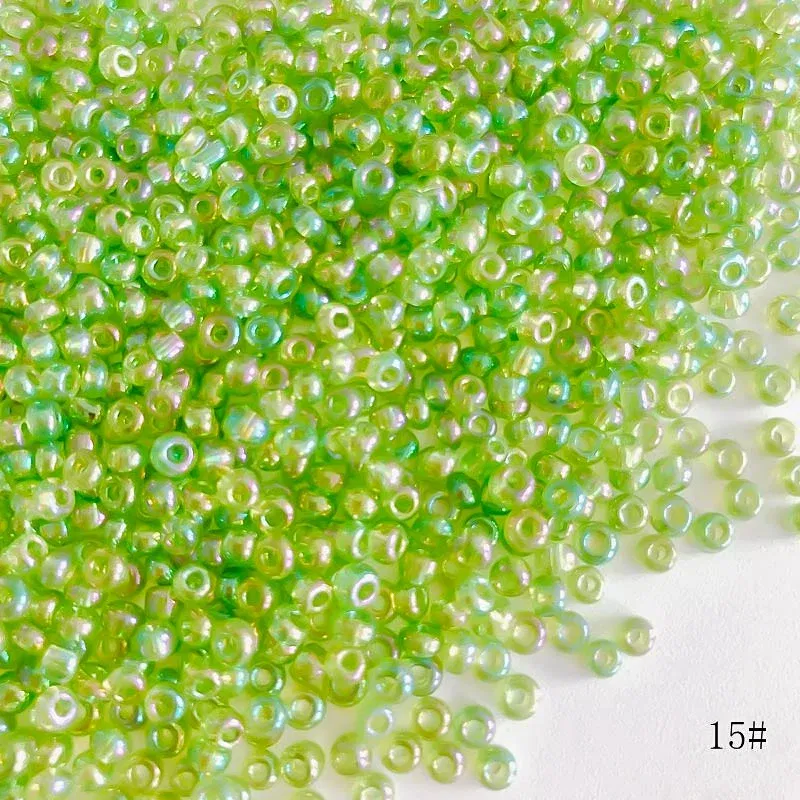 Color: Brown, Item Diameter: 4mm - 2mm 3mm 4mm Glass Seed Loose Beads Small Charms DIY Craft Bracelet Beads for Jewelry Making Supplies Necklace Accessories