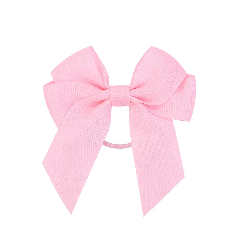 Sweet Hair Ribbon Hair Band for Girls Toddler Cheer Bow Head Rope Kids Headwear Double Ponytail Support Hair Accessories