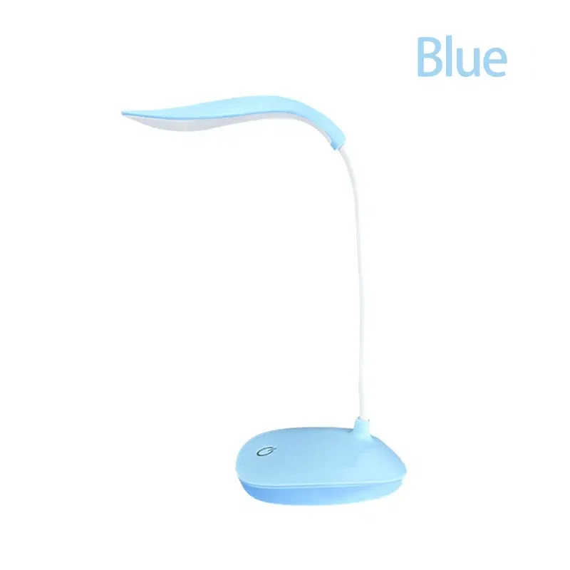 Body Color: Blue - LED Reading Desk Lamp Portable Desk Lamp USB Charging Table Light Touch Dimming Learn Eye Protection Light Room Office Lighting