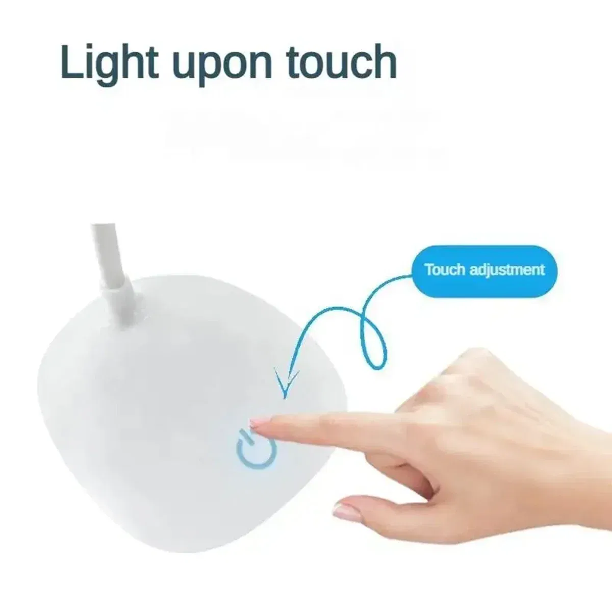 Body Color: Blue - LED Reading Desk Lamp Portable Desk Lamp USB Charging Table Light Touch Dimming Learn Eye Protection Light Room Office Lighting