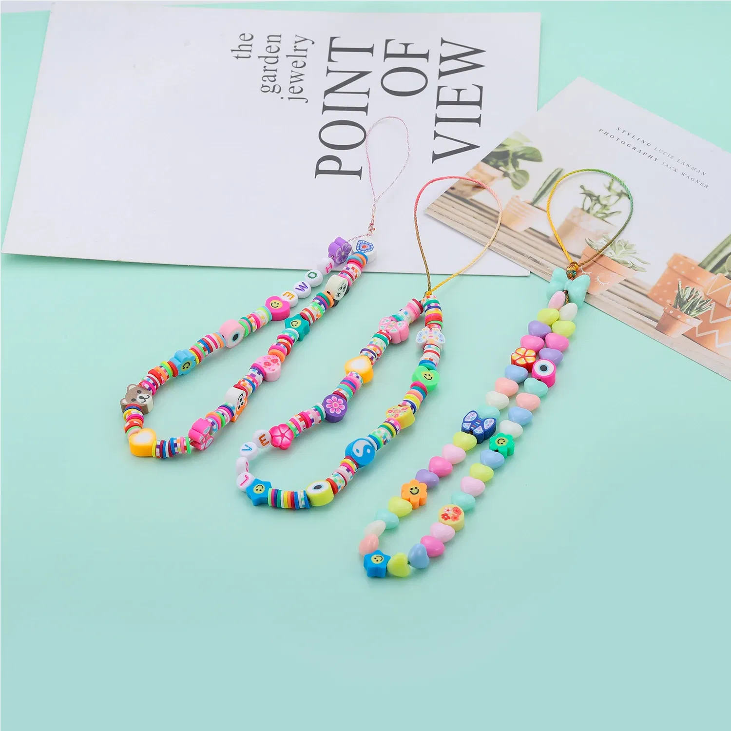 Color: light green, Item Diameter: 6mm - 16Inch/Line 6mm Colorful Flat Round Polymer Clay Beads Loose Spacer Beads for DIY Jewelry Making Bracelet Necklace Accessories