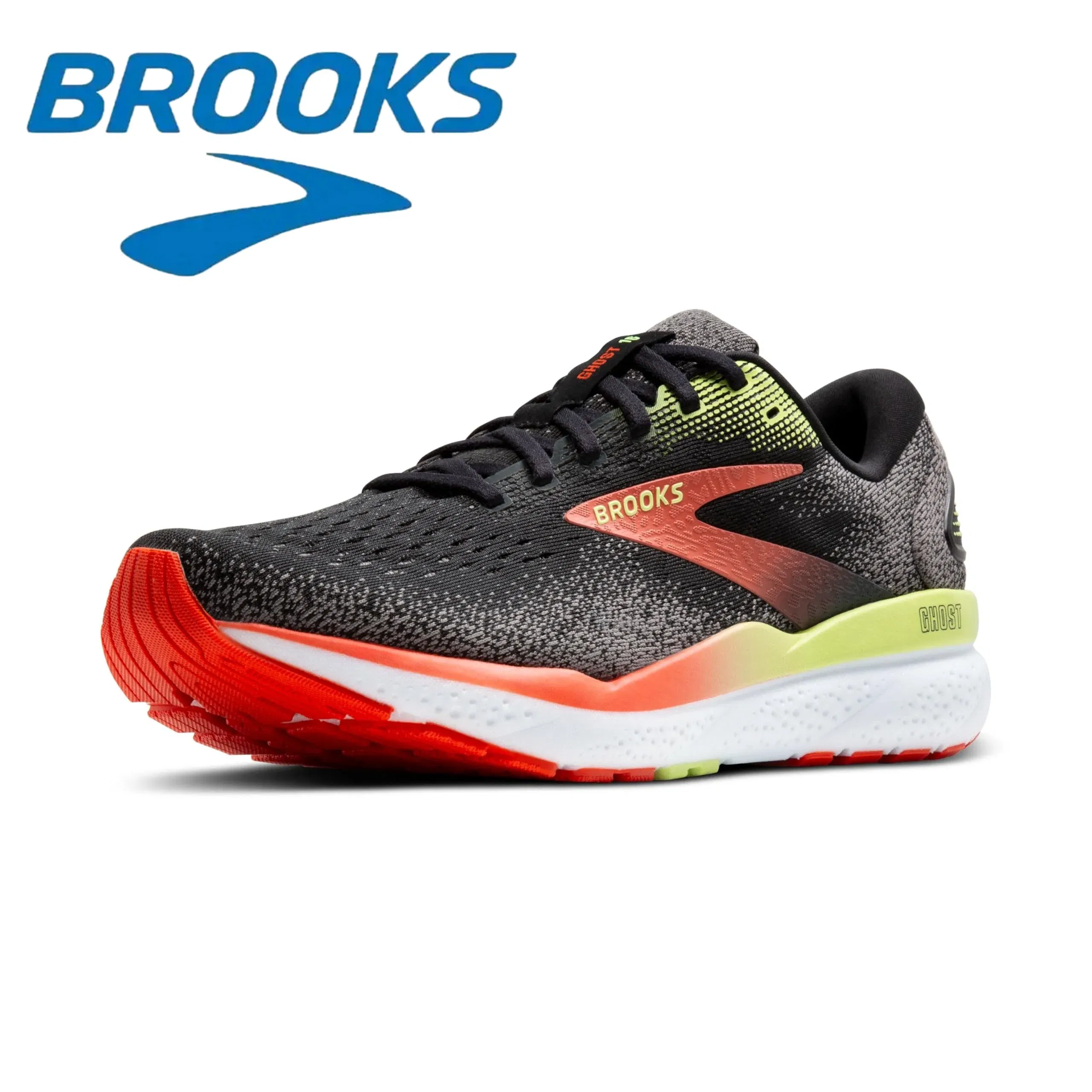 Brooks Men?™s Casual Sneakers Ghost 16 Neutral Running Shoes Breathable Wear Resistant Low-top Non-slip Sports Training Shoes