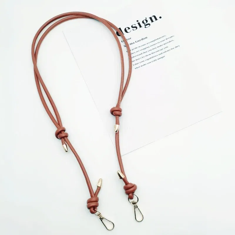 Color: WHITE - Long Leather Shoulder Strap Crossbody Bag Adjustable Replacement Belt Handbag Strap Accessories DIY Bag Belt For Handbags