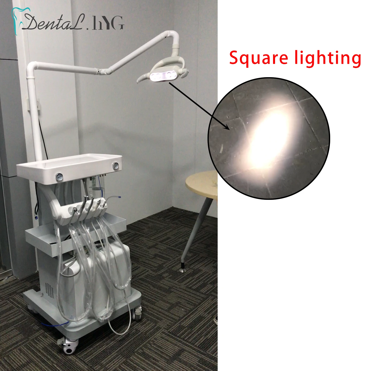 Color: Black - 4LED Dental LED Induction Lamp Shadowless Oral Lamp With Sensor Operation Light for Dental Chair Unit Dentistry Tool Equiment
