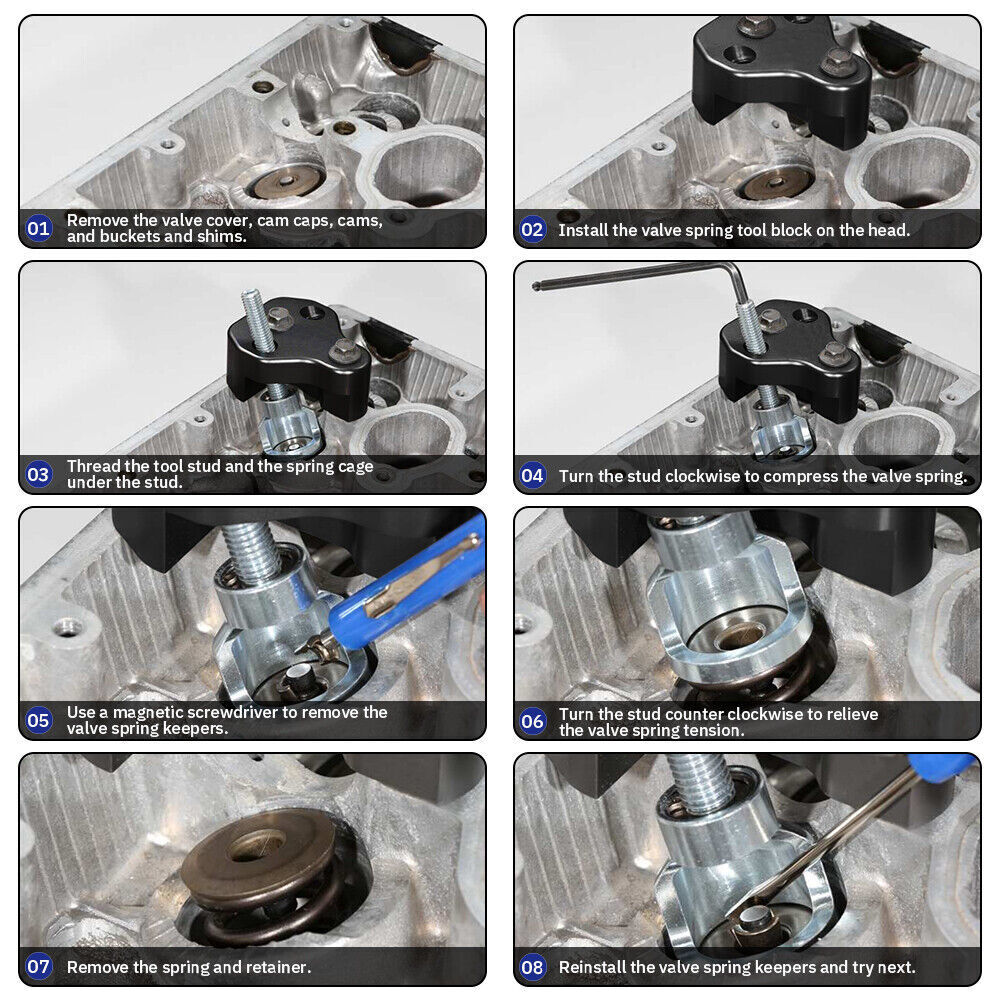 Color: Blue - Aluminum Valve Spring Compressor Tool DOHC for Subaru WRX STi Forester Legacy Outback Baja