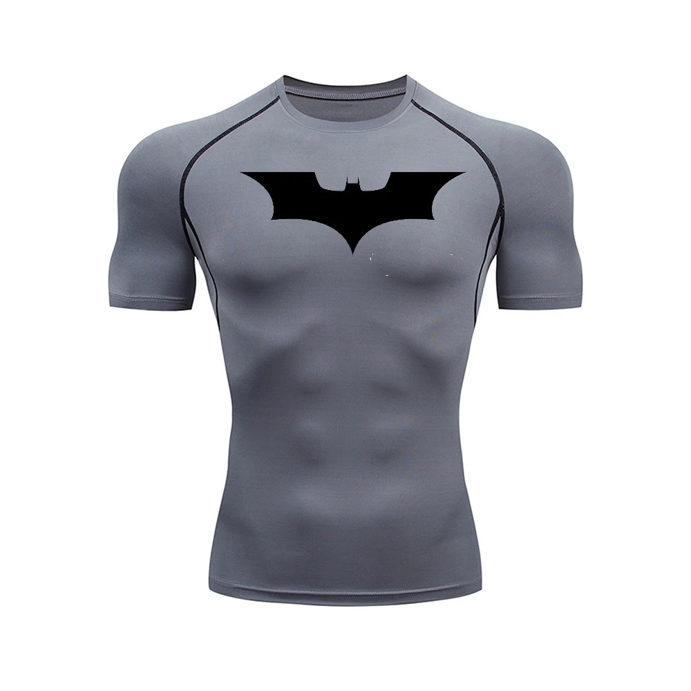 Color: WHITE, Size: XL - Men's Athletic Compression Shirts Athletic Quick Dry Breathable Rash Guard Athletic Tight Workout Tops Summer Men