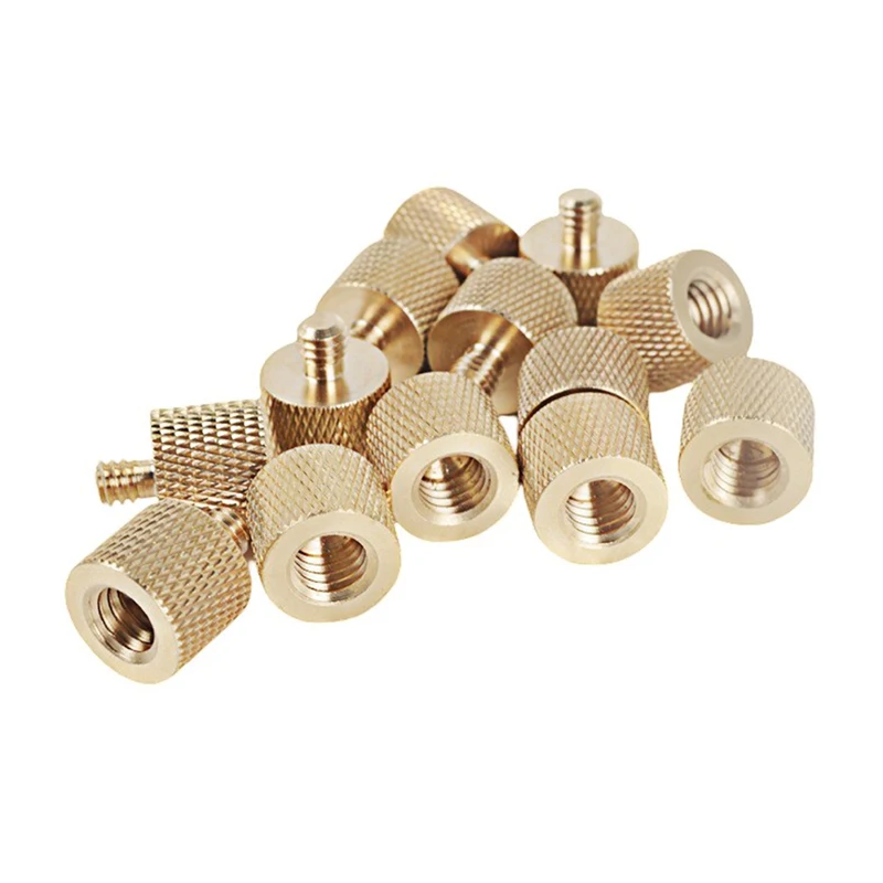 Color: pink - Camera Screw Conversion Nut 5/8 To 3/8 To 1/4 Inch Adapter Mount For DSLR Tripod Monopod Quick Release Plate Stands Camera Acc