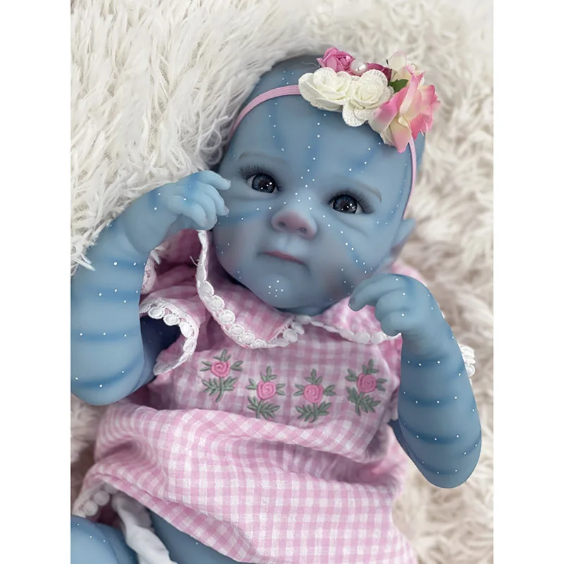 Reborn Bettie Avatar Silicone Baby Doll 3D painting Skin with Detailed Veins Real Looking Baby Dolls
