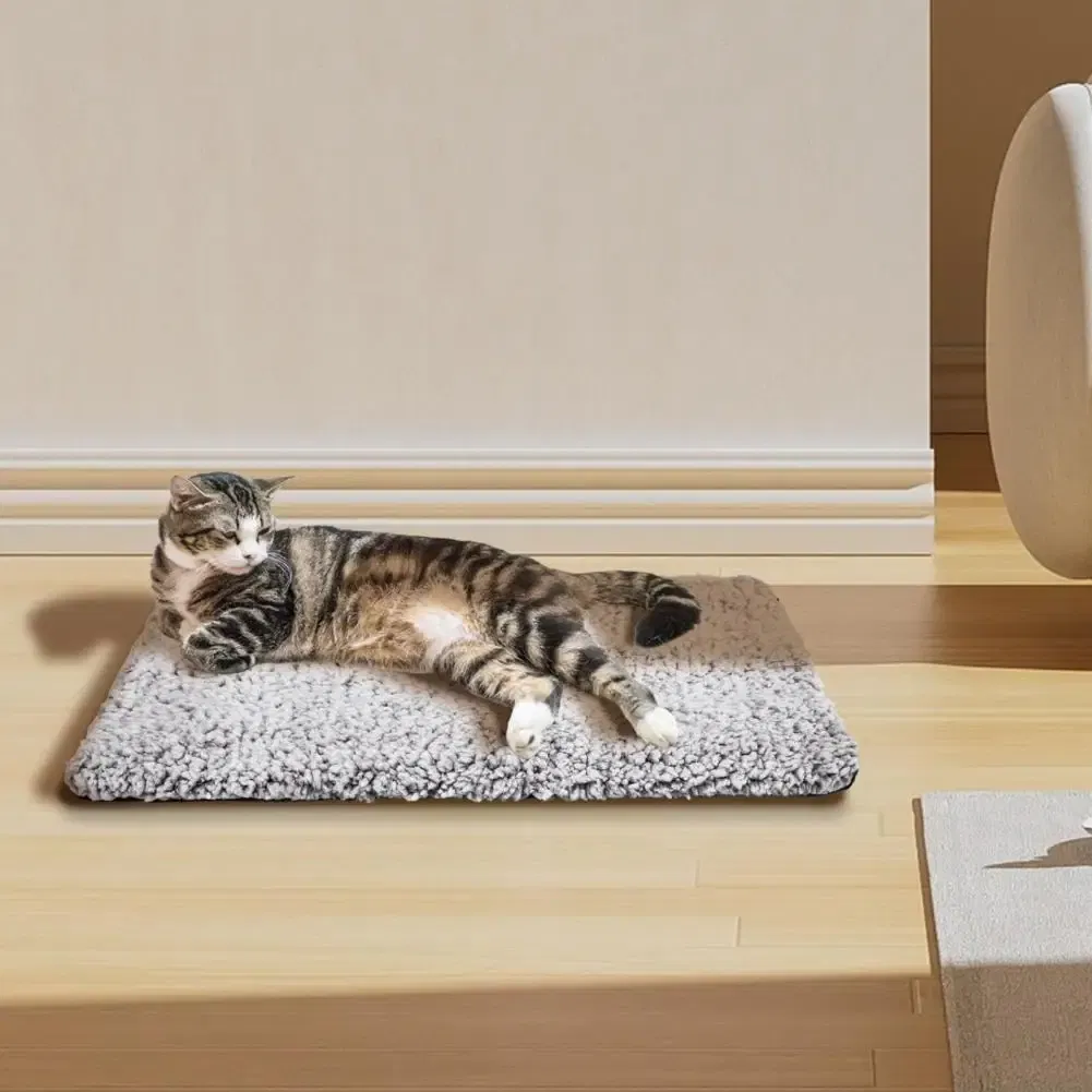 Color: Red - Dog Mats Self-heating Soft Self-warming Cat Dog Pad Sleeping Thermal Cushion For Small Medium Cats Dogs Comfortable Pet Products