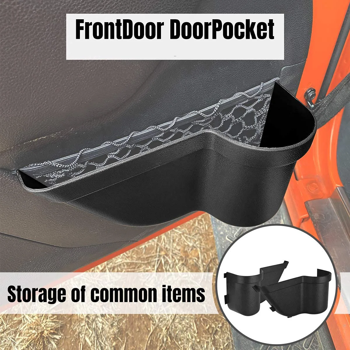 Front Door Storage Pockets Side Organizer Box Replacement for 2011-2018 JEE-p Wrangle-r J-K JK-U 2/4-Door Interior Accessories