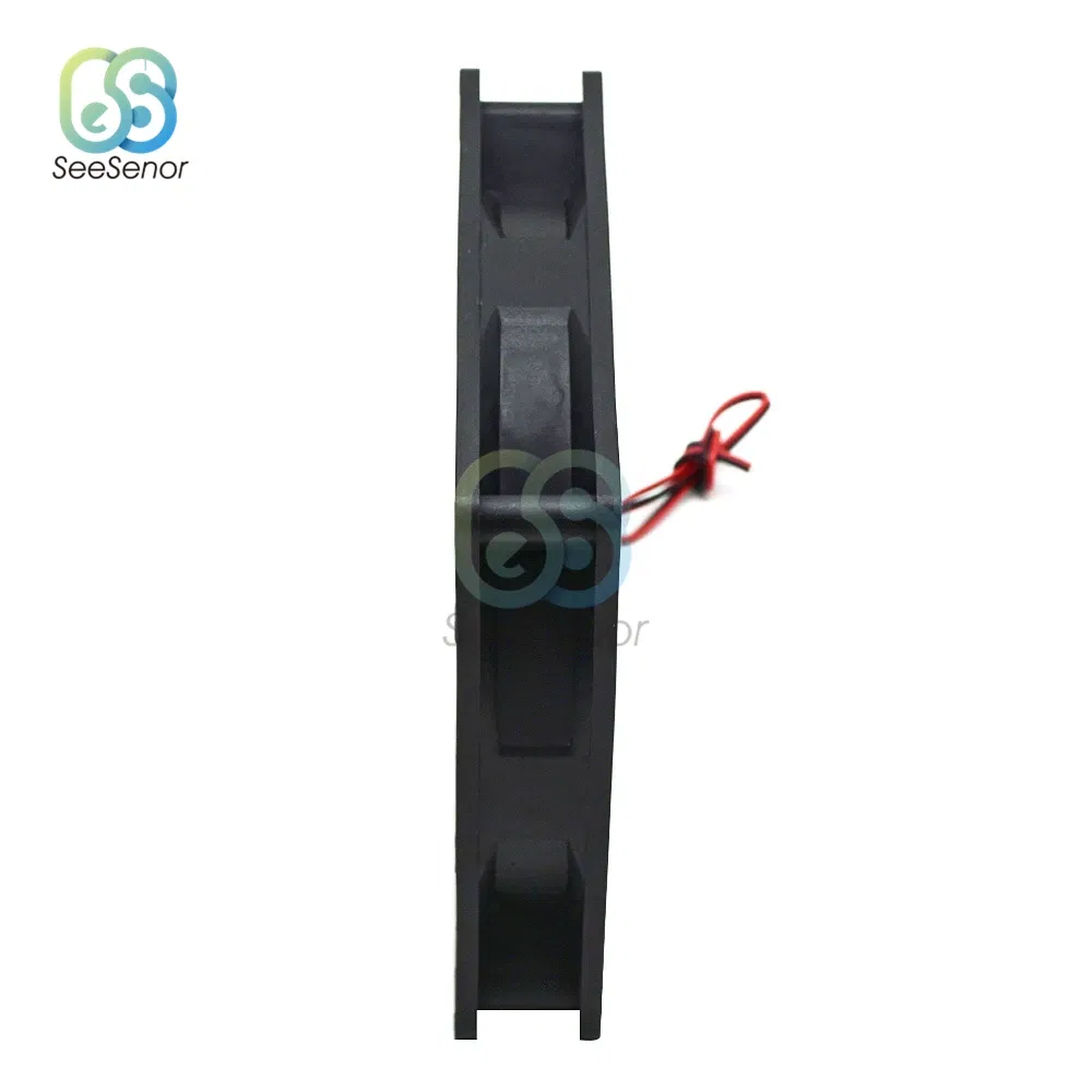 Color: Black - 120mm 12cm 12025 Fan 5V 12V 24V 120mm*120mm*25mm Fan DC Brushless Cooling Fan 120x120x25mm 2PIN PC Computer Case Cooler
