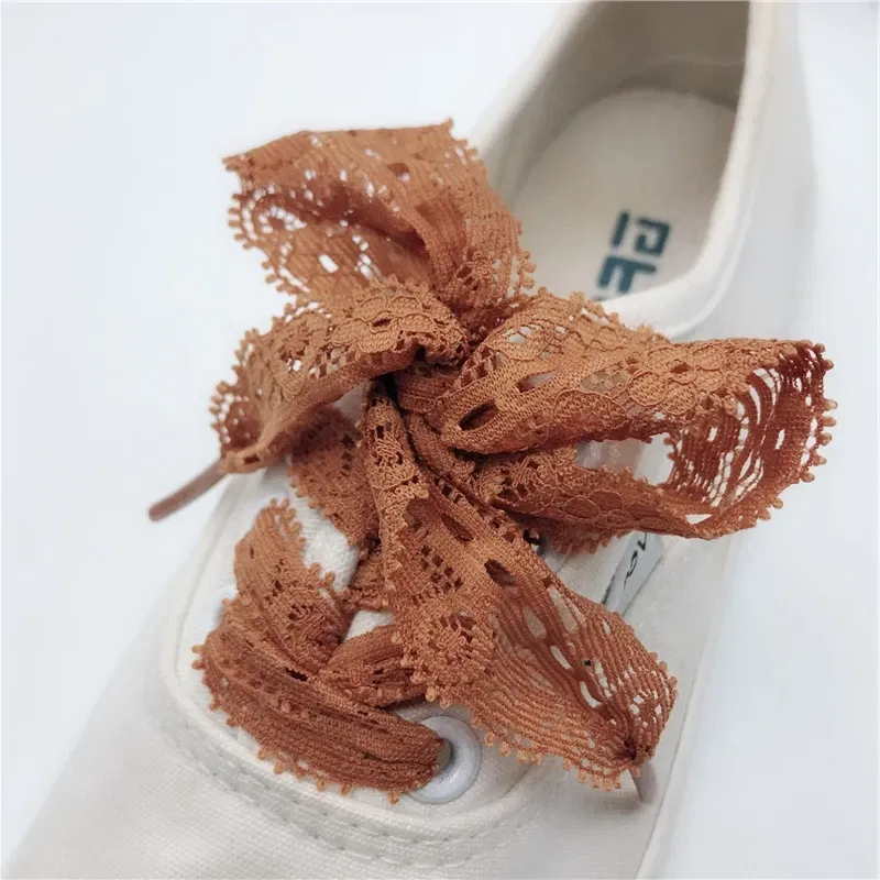 Color: black, Length: 100cm, Ships From: CHINA - 1 Pair New Lace Shoelaces Women's Casual Shoes Fashion Ribbon Shoelace Outdoor Sneakers Black Shoe Laces 80CM/100CM/120CM