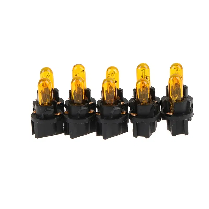 Emitting Color: WHITE - 10Pcs T5 SMD LED Car Light Automobiles Light-emitting Diode Instrument Gauge Dashboard Light Bulbs Auto Interior Indicator Lamp